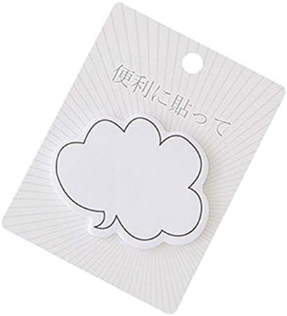 xmelug Self-adhesive Notes,1Pc 30 Sheets Cloud Round Shape Memo Pad Sticky Notes Stationery 4#