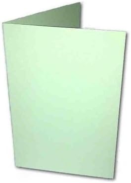 5 x Pastel Green Single Fold Greeting Card Blank - A6 - 270 gsm by Colorplan