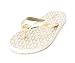 Michael Kors Womens Signature Flip Flops Gold Size 10