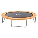 Exacme 10 12 14 15 16 Feet Trampoline Replacement Safety Spring Cover Round Frame Pad Without Holes, Orange