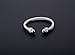 UNY Twisted Cable Wire Cuff Bangles Imitation Pearl Bracelet Bangle for Women Fashion Jewelry