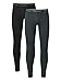 David Archy Men’s 2 Pack Rib Stretchy Winter Warm Base Layer Pants Fleece Lined Thermal Bottoms Long Johns with Flythumb 2