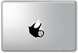 Cute Sloth Hanging from Apple - Apple Macbook Laptop Vinyl Sticker Decal