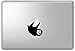Cute Sloth Hanging from Apple - Apple Macbook Laptop Vinyl Sticker Decal