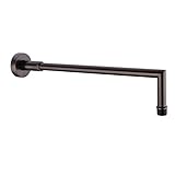 HANEBATH Brass 15 Inch Extension Shower Arm with Flange , Oil Rubbed Bronze or Brushed Nickel or Chrome
