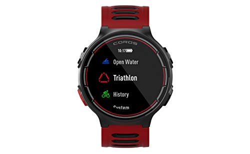 Coros Pace GPS Multisport Watch with Wrist-Based Heart Rate Sensor, Triathlon Features, Barometric Altimeter and Strava & TrainingPeaks Compatible, Red/Black (Certified Refurbished) - Thumbnail 3