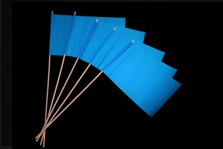 Papierfähnchen: Blau 50er Packung