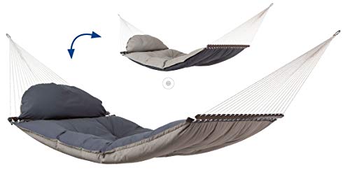AMAZONAS Luxus Hängematte Fat Hammock Mehrpersonen 365x140cm bis 200 kg