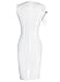 VfEmage Women's Celebrity Elegant Ruched Wear to Work Party Prom Bodycon Dress 1157 WHT M