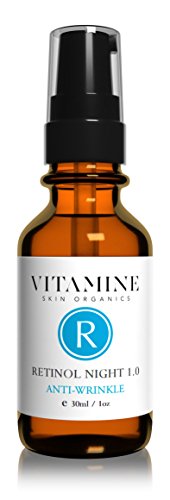 Organic Retinol 1.0 Night Serum - Pro Age Formula for Women Over 30 | Maximum Strength (1 Ounce)