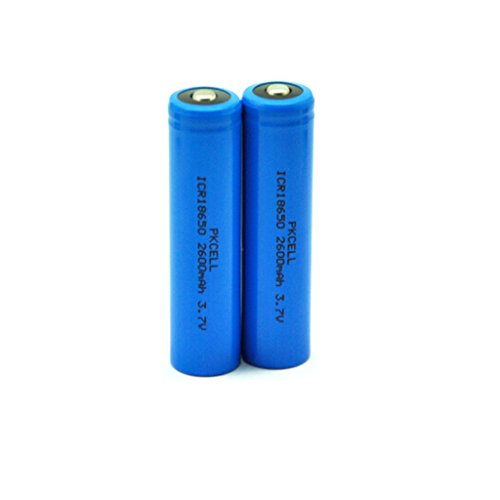 2pack 18650 2600mah 3.7v rechargeable batteries for fla…