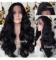 Oxeely Body Wave Synthetic Lace Front Wig with Baby Hair Heat Resistant Synthetic Lace Front Wigs for Black Women 24inches …