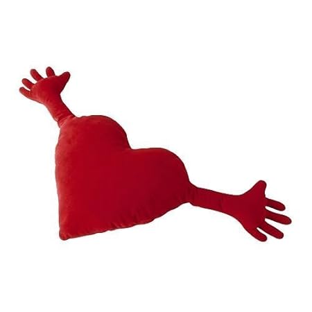 Ikea Famnig Hjarta Valentine Heart Pillow Red Amazon Co Uk