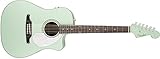 Fender Sonoran SCE, Surf Green Acoustic-Electric Guitar
