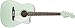 Fender Sonoran SCE, Surf Green Acoustic-Electric Guitar