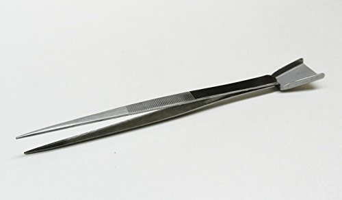 DIAMOND TWEEZER WITH SCOOP FOR STONES BEAD WORK GEMOLOGIST TWEEZERS SHOVEL END (E 1) NOVELTOOLS