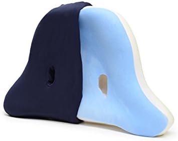 Ear &amp; Neck Pain Relief | Back &amp; Side Sleeper Pillow | Anti-Wrinkle | CPAP | So Comfy | The Womfy | Navy Medium Thick