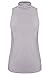 Halife Women's Sleeveless Turtleneck Tank Top Mock Turtleneck Shirt Tops (M, Gray)