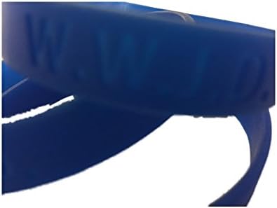CTC Gifts 12 Royal Blue W.W.J.D. Silicone Wrist Bands