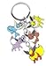 Pokemon Pocket Monster Metal Charm Keychain (Jolteon, Eevee, Espeon, Flareon and Vaporeon)