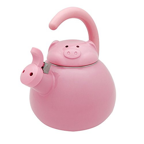 Supreme Housewares 71521 Whistling Kettle, Pink Pig Supreme Housewares 71521 Whistling Kettle, Pink Pig