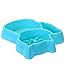 Katzy Kraft Fun Slow Feed Interactive Pet Bowl Dog Cat Stop Bloat Choking Food Water (Aqua)