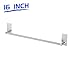 LuckIn 16 Inch Adhesive Towel Bar Brushed Nickel