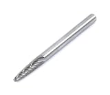 Forney 60136 Tungsten Carbide Burr with 1/8-Inch Shank, Tapered, 1/8-Inch