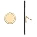 kwmobile Mobile Phone Ring – Metal Phone Ring with 360° Rotation and Stand Function – Self-Adhesive Finger Holder – Gold
