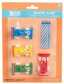 Ace Car Birthday Cake Candle Holders