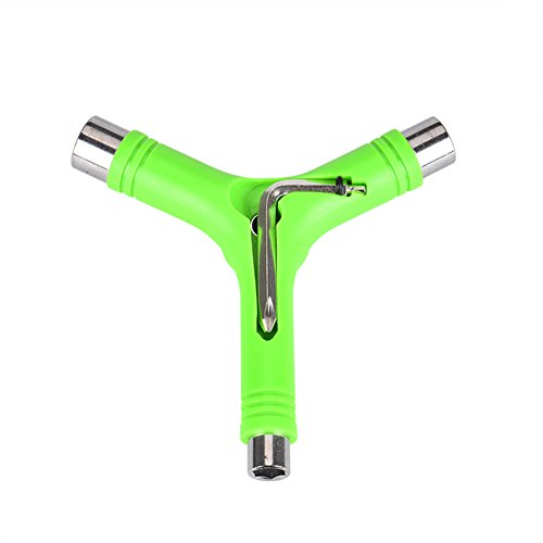 Alouette Skate Tool Set of 2,All-In-One Multifunctional portable T-tool&Y-tool for skateboard (green)