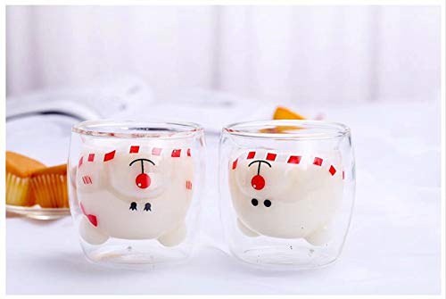 Cute Mugs Bear Tea Cup Milk Couple Glass Mugs Funny Valentine's Day Creative Romantic Birthday Gifts for You