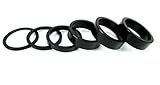 The Flying Wheels Headset Spacer 6Pcs Aluminium Alloy Bicycle Stem Headset Spacer Fit 1 1/8-Inch Stem 2mm 3mm 5mm 10mm x 3