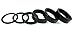 The Flying Wheels Headset Spacer 6Pcs Aluminium Alloy Bicycle Stem Headset Spacer Fit 1 1/8-Inch Stem 2mm 3mm 5mm 10mm x 3