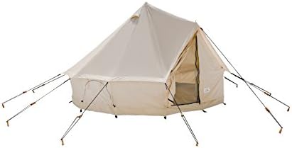 5M Canvas Bell Tent Waterproof Glamping Cotton Luxury Family Safari Camping Tent