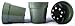 Seed Kingdom 50 New 6 Inch Standard Plastic Nursery Pots ~ Pots are 6 Inch Round at The Top and 5.6 Inch Deep (50 Pots, Green)