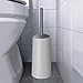 Neady Toilet Brush and Holder Modern Design Longer Brush and Heavy Enough for Bathroom Toilet