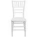Flash Furniture 2 Pack HERCULES PREMIUM Series White Resin Stacking Chiavari Chair