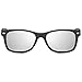 Gamma Ray Polarized UV400 Classic Style Sunglasses with Mirror Lens, Matte Black Frame Silver Mirror Lens