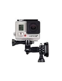 Estilo de Gopro Helmet Mount Kit con acción Monte® Adaptador para smartphone, operable con cualquier teléfono. Incluye plano & Soportes curvado con calcomanía 3 M, base clip, 3 way Pivot Set, & Pulgar Tornillo Llave, aluminio, Plus adaptador de te