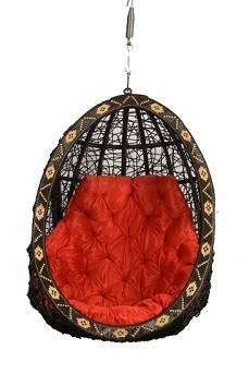 Kaushalendra Hammock Swing for Adult Hanging Chair Balcony Indoor Jhula Heavy Duty Very Strong 150 kg Capacity 1 Person Swings with Accessory and Cushion