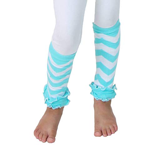 Girls Assorted Fashion Stripes Leg Warmers 5 Pack - Pink / Hot Pink/ Lavender / Blue - Thumbnail 4