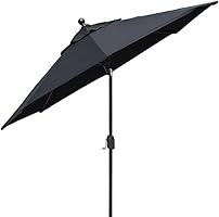 Amazon Com Eliteshade Sunbrella 9ft Market Umbrella Patio Outdoor Table Umbrella With Ventilation And 5 Years Non Fading Top Black Garden Outdoor