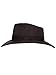 Men's Indiana Outback Fedora Hat Brown Crushable Wool Felt by Silver Canyon, Brown, X-Large
