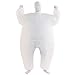 VOCOO Inflatable Costumes Adult Size Inflatable Body Suits, White, Size 14.0