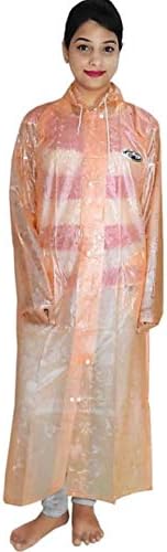MADHAV Polyester Women Rain Coat/Long Rain Wear