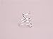 Helen de Lete Innovative Lovely Cat Kitty Sterling Silver Ring Small Size