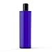 Newday Bottles, 8 oz Empty Plastic Bottles BPA-Free Leak Proof with Disc Top Cap Lids Refillable Containers (8 oz Blue, Cylinder with Black Cap)