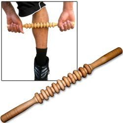 Muscle Roller Stick Travel Massage Tool with 19 Bi-Level Massager Wheels