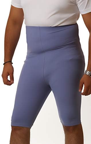 Men's Mauve High Waist Knee Length Stabilyx Compression Legging Tights